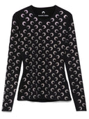 Marine Serre Moon Strass Crewneck Top