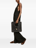Jacquemus le Petit Carre Spiaggia Rafia handtas