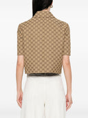 Gucci Gg Supreme Cropped Jacket