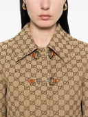Gucci Gg Supreme Cropped Jacket