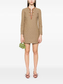 Gucci Gg Cotton Midi Dress