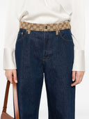Gucci gg Detail Freund Denim Jeans