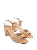 Gucci Lady Horsebit Leather Sandals