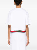 Gucci Web Detail Cotton T Shirt