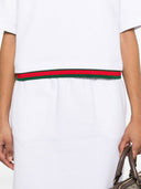 Gucci Web Detail Cotton T Shirt