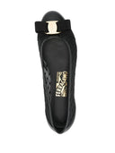 Ferragamo Varina Mesh Leather Ballet Flats
