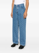 Marine Serre Moon Denim Baggy Jeans