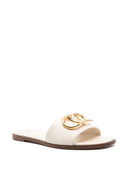 Valentino Garavani V Logo Signature Leather Sandals