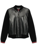 Gucci Leather Bomber Jacket