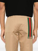 Gucci Web Detail katoenen broek