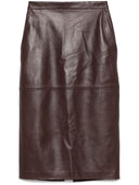 Elisabetta Franchi Leder Midi Rock