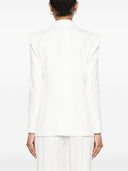 Elisabetta Franchi Linen Blend Double Breasted Jacket