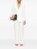Elisabetta Franchi Linen Blend Double Breasted Jacket