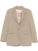 Chaqueta de pecho individual de oro