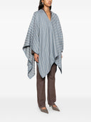 Fendi ff lana y seda mezcla poncho