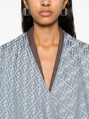 Fendi ff lana y seda mezcla poncho