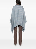 Fendi ff lana y seda mezcla poncho