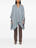 Fendi ff lana y seda mezcla poncho