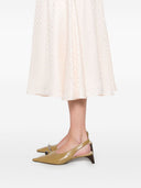 Fendi FF Silk Midi Skirt