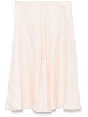 Fendi FF Silk Midi Skirt