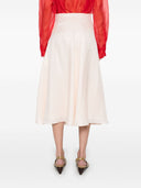 Fendi FF Silk Midi Skirt