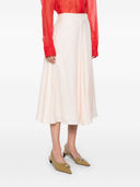 Fendi FF Silk Midi Skirt
