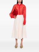 Fendi FF Silk Midi Skirt