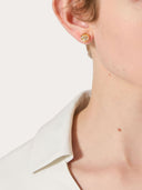 Valentino Garavani V Logo Earrings With Swarowski Crystals