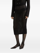 Dolce & Gabbana Wol Midi Skirt