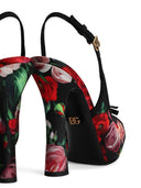Dolce & Gabbana Flower Print Satin Pumps