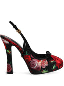 Dolce & Gabbana Flower Print Satin Pumps
