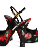 Dolce & Gabbana Flower Print Satin Pumps