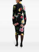 Dolce & Gabbana Printed Silk Midi Skirt