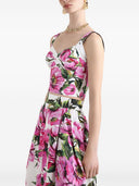Dolce & Gabbana Printed Cotton Bustier Top