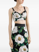 Dolce & Gabbana Printed Cropped Top