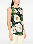 Dolce & Gabbana Printed Silk Top