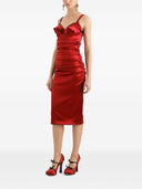 Dolce & Gabbana Draped Satin Midi Dress
