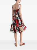 Vestido midi de algodón estampado de Dolce & Gabbana