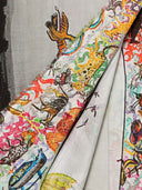 Faliero Sarti Giraffes And Zebras Silk Stole