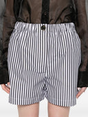 Sport Max Striped Cotton Shorts