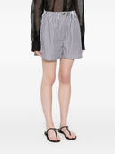 Sport Max Striped Cotton Shorts