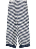 S Max Mara Silk Striped Trousers