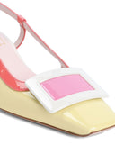 Roger Vivier Belle Vivier Leather Slingback Pumps
