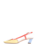 Roger Vivier Belle Vivier Leather Slingback Pumps