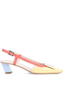 Roger Vivier Belle Vivier Leather Slingback Pumps