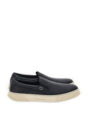 Ferragamo Leather Slip On Sneakers