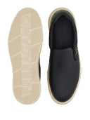 Ferragamo Leather Slip On Sneakers