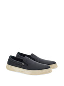 Ferragamo Leather Slip On Sneakers