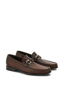 Ferragamo Gancini Leather Loafers