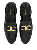 Ferragamo Gancini Leather Loafers